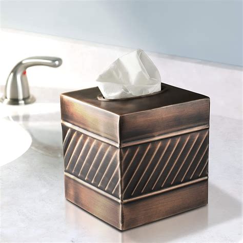 Monarch Abode Tissue Box Cover, Handcrafted, Wave 